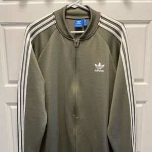 Adidas Men’s Large Polyester/Cotton Track Jacket